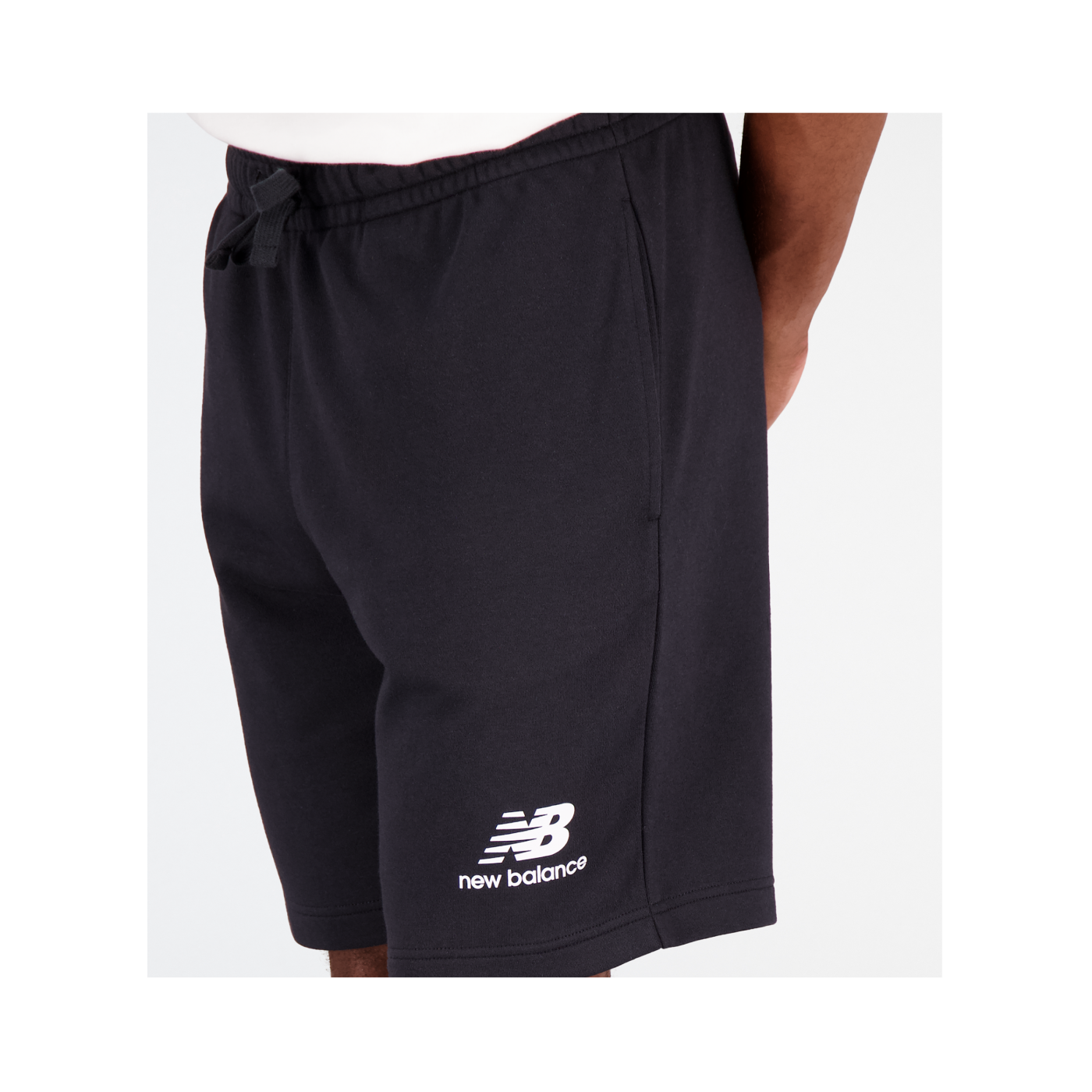 New Balance Essentials Stacked Logo Short FBK