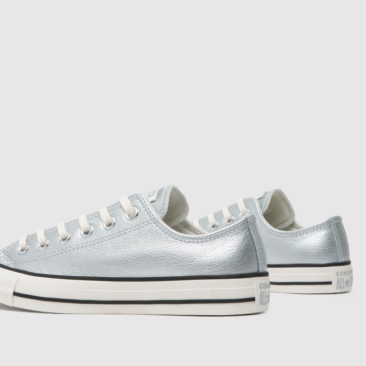 Converse All Star Ox cipők ezüst színben