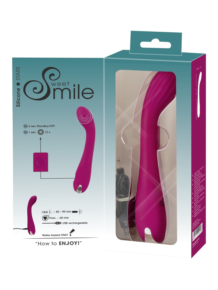 Sweet Smile G-Punkt Vibrator G-Spot Vibrator in lila günstig kaufen 20 cm