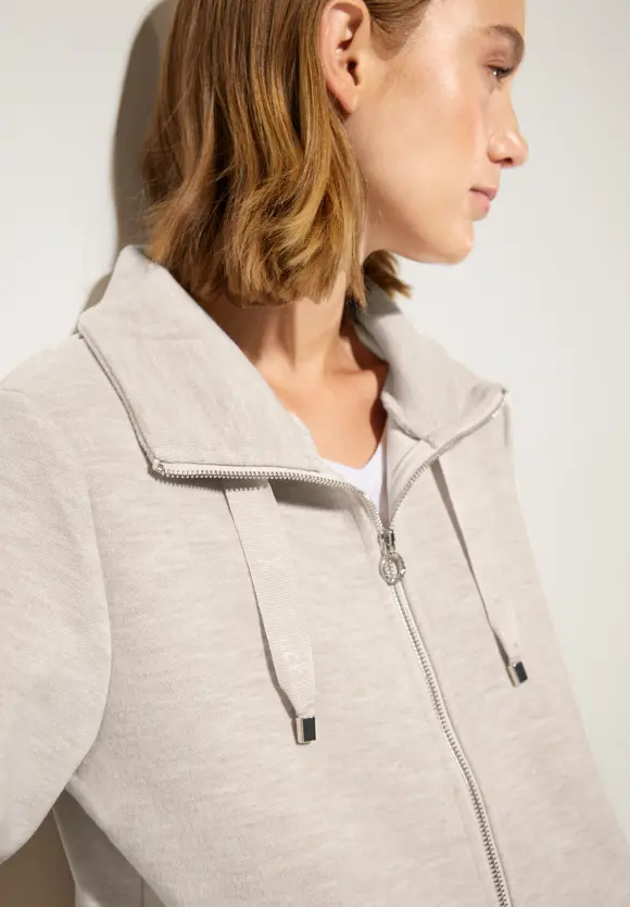 Street One Sweatjacke in Melangeoptik