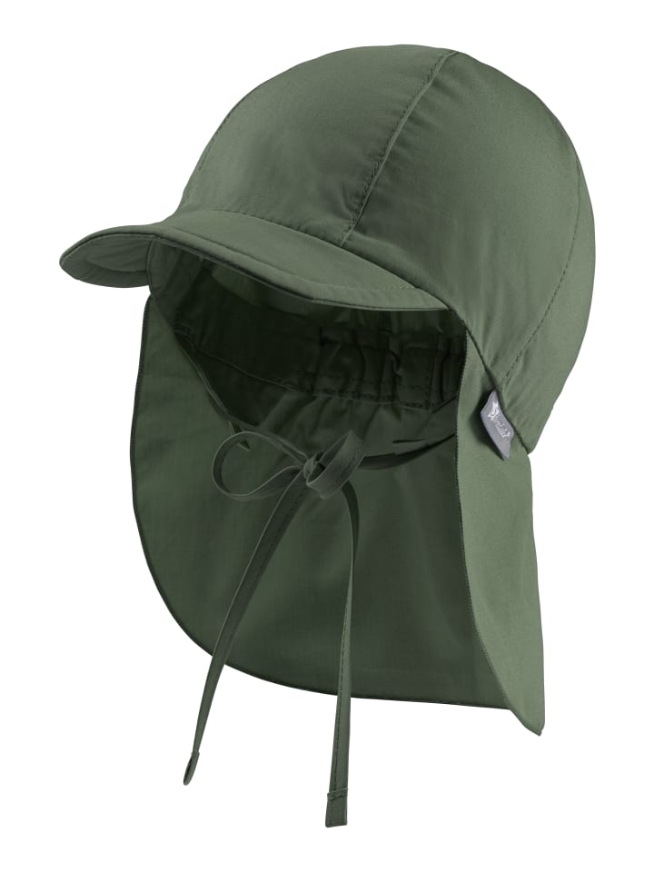 Sterntaler Schirmmütze mit Nackenschutz in dunkelgrün günstig kaufen