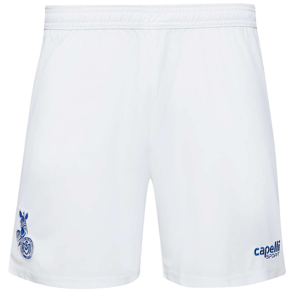 MSV Duisburg Capelli Sport Match Kinder Shorts AGA-1386XMSV white-royal blue