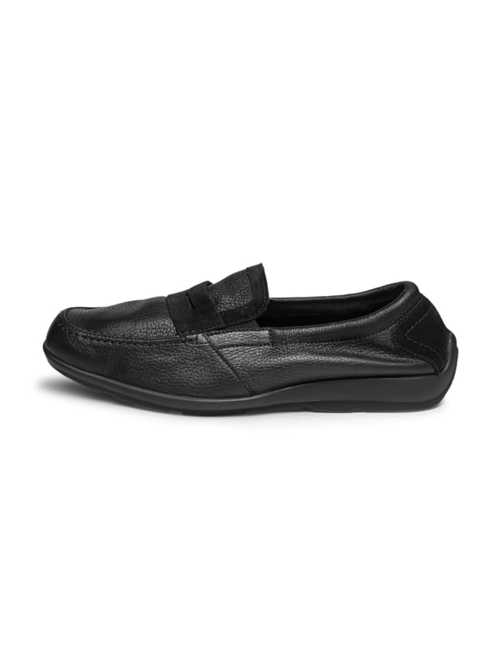 VITAFORM Hirschleder Mokassins in schwarz günstig kaufen