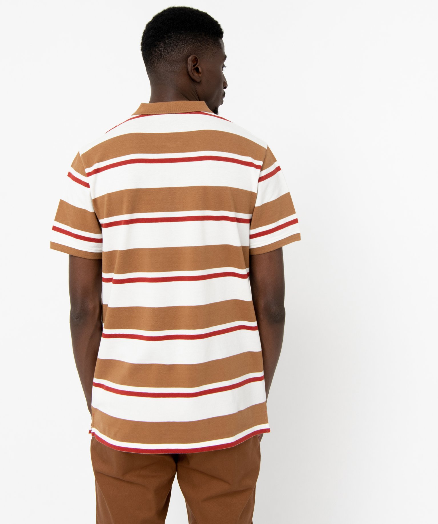 Polo homme à rayures multicolores raye | GEMO