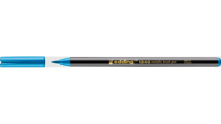 edding 1340 metallic Pinselstift blau-metallic