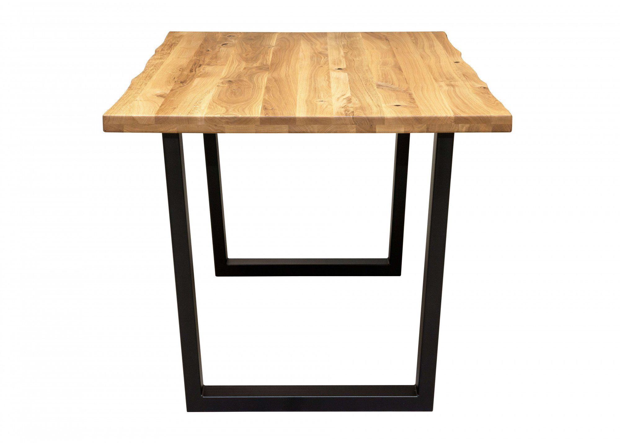 Home affaire Esstisch Model 1, Eiche Massivholz, stabiler Stand durch pulverbeschichtete Metallbeine
