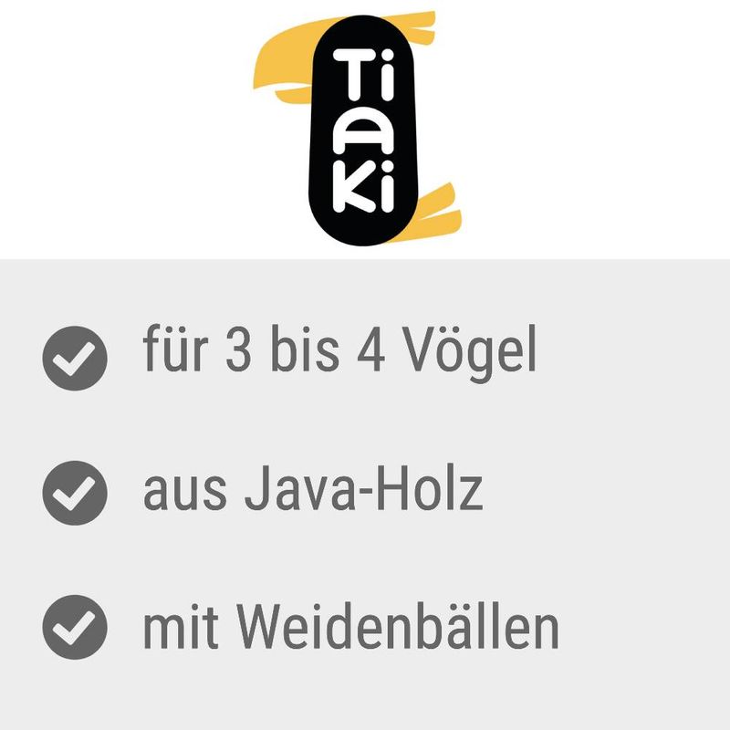 TIAKI XL Kletterstange Swing aus Java Holz