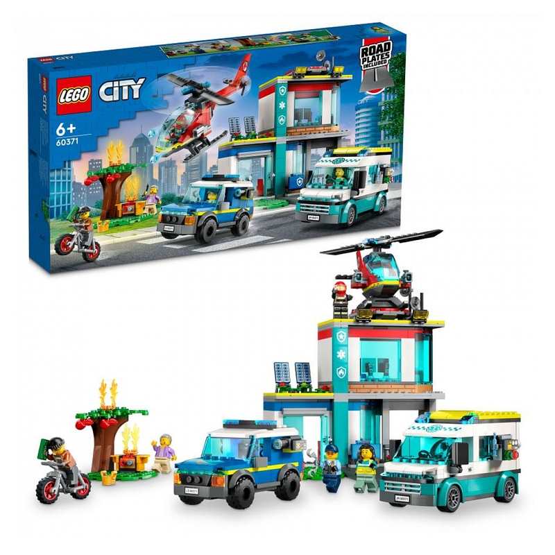 60371 Le QG des véhicules d'urgence LEGO City