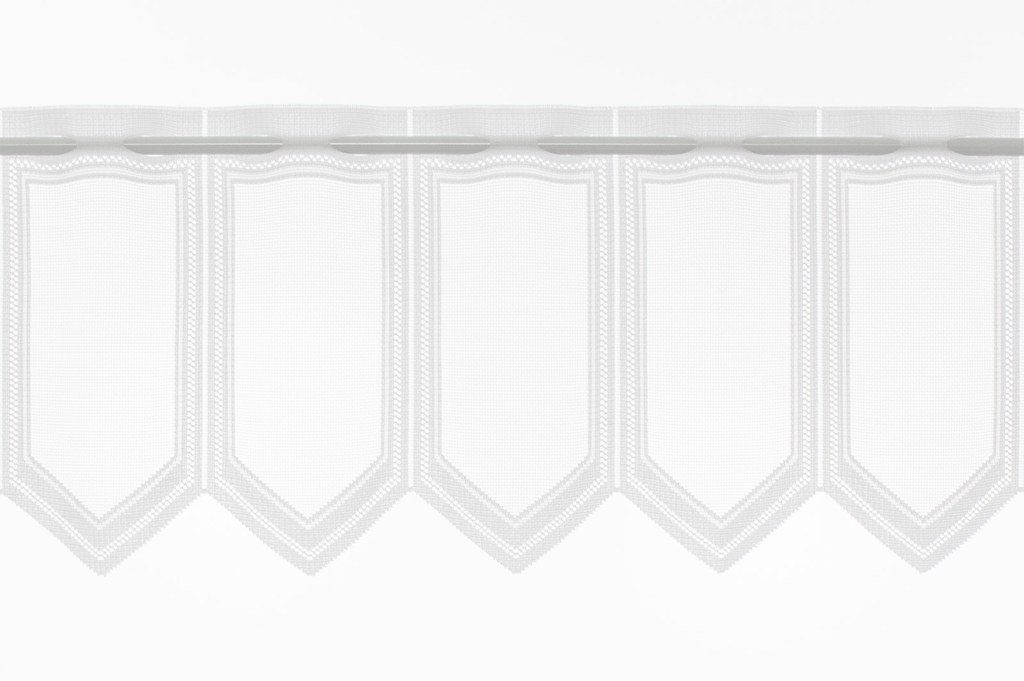 Scheibengardine nach Maß schlichter Jacquard, Gardinen Kranzusch, Stangendurchzug, transparent, Kurzgardine, Wunschmaß, Stablöcher, transparent, verschiedene Höhen
