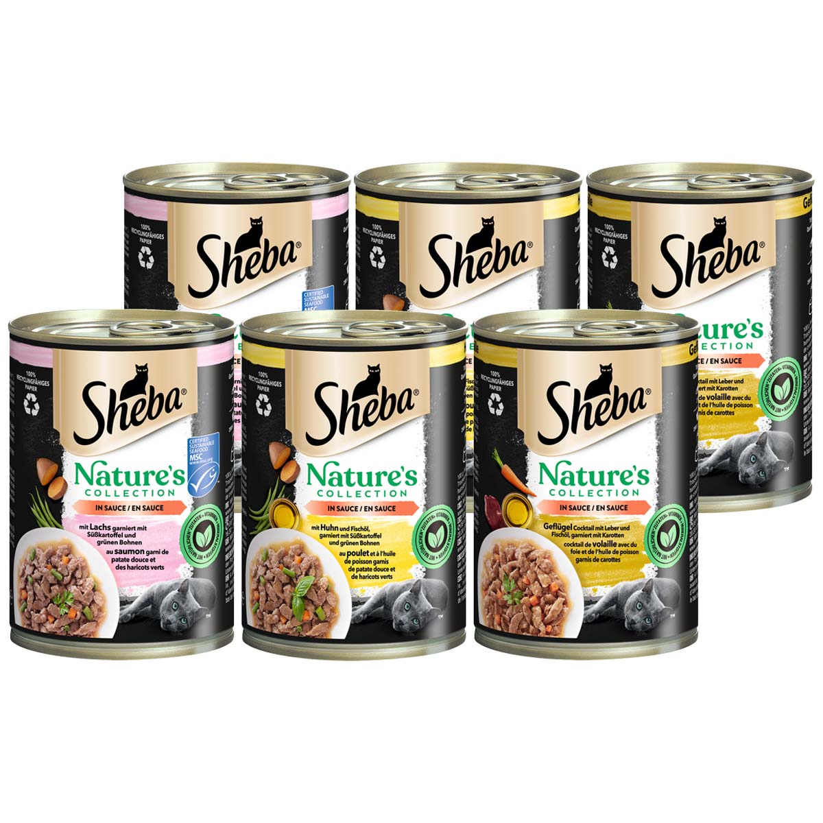 Sheba Nature's Collection in Sauce Feine Vielfalt 6x400g