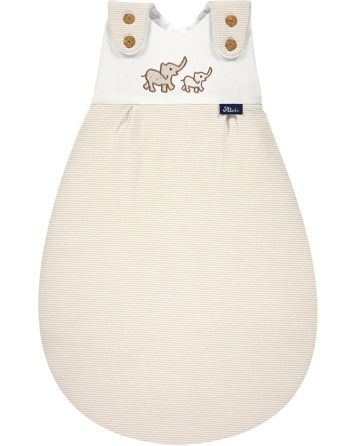 Baby-Mäxchen Außensack, Bio Baumwolle - TOG 2,5 - Olifant, 80/86