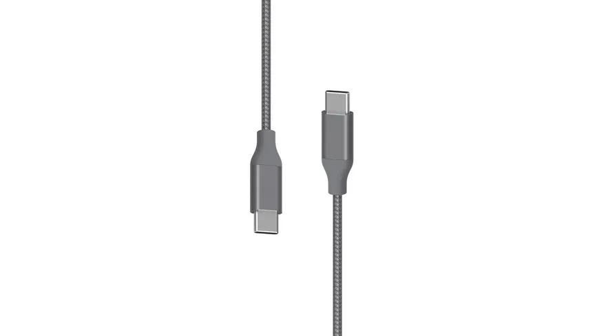 Xlayer Kabel PREMIUM Metallic Type C (USB-C) to Type C Cable 1.5m (Fast Charging 3A/USB 2.0) Space Grey