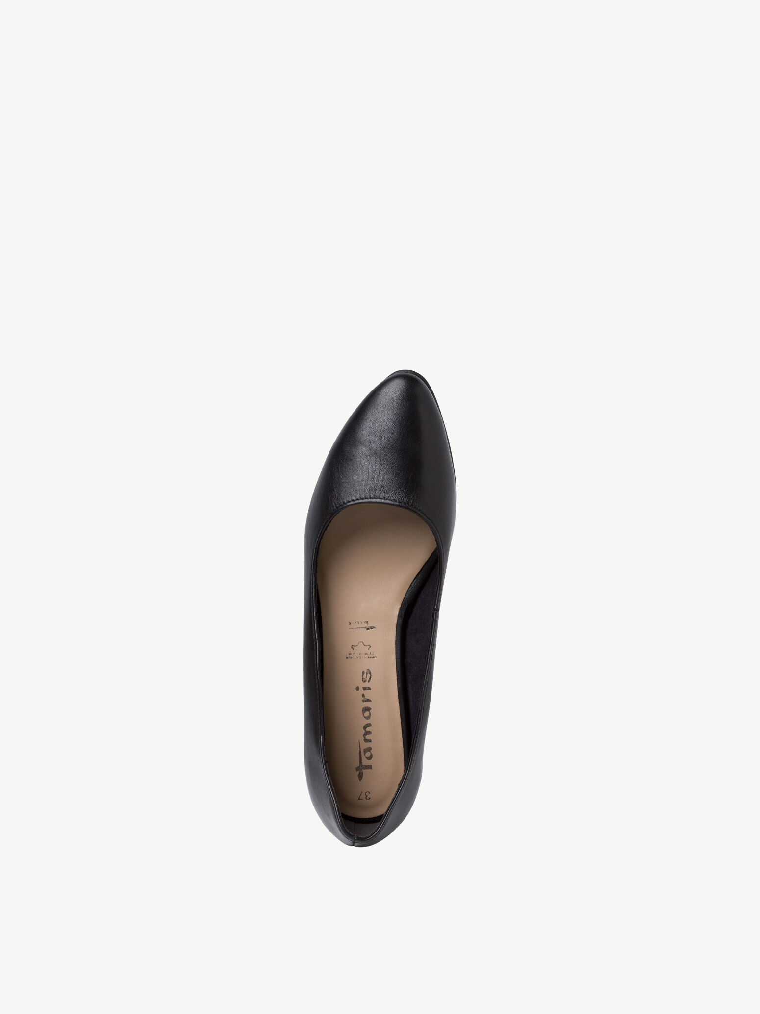 Ballerine en cuir - noir