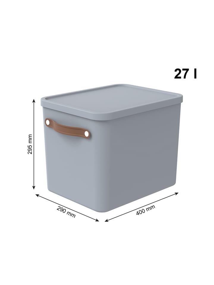 Rotho 4er-Set Aufbewahrungsbox Maloja 27l günstig kaufen onesize