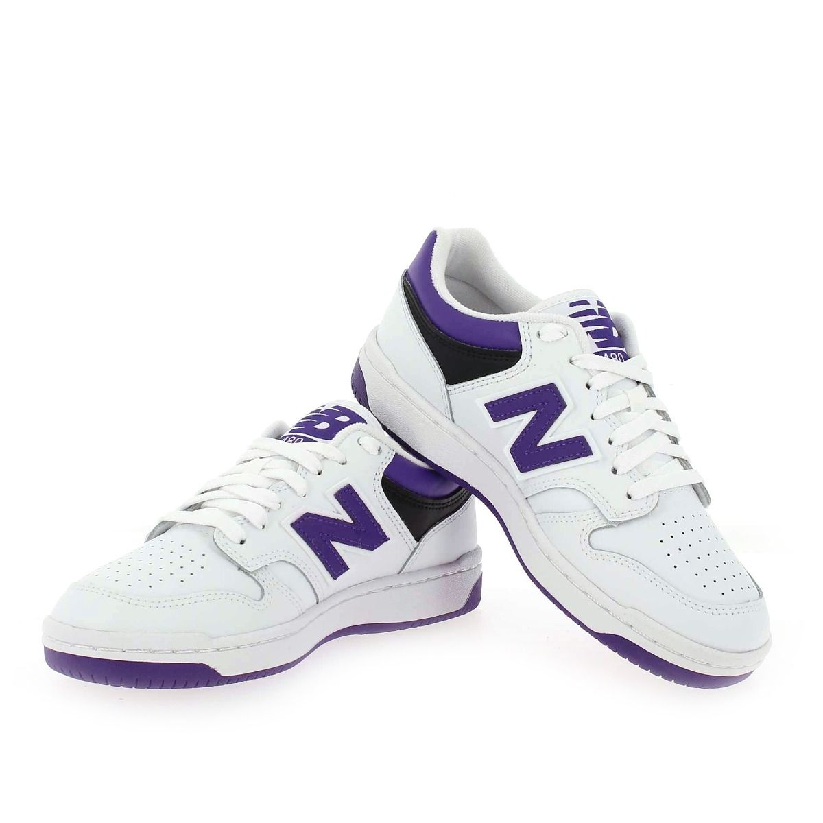 New Balance  BB480 LNGD - Blanc Violet