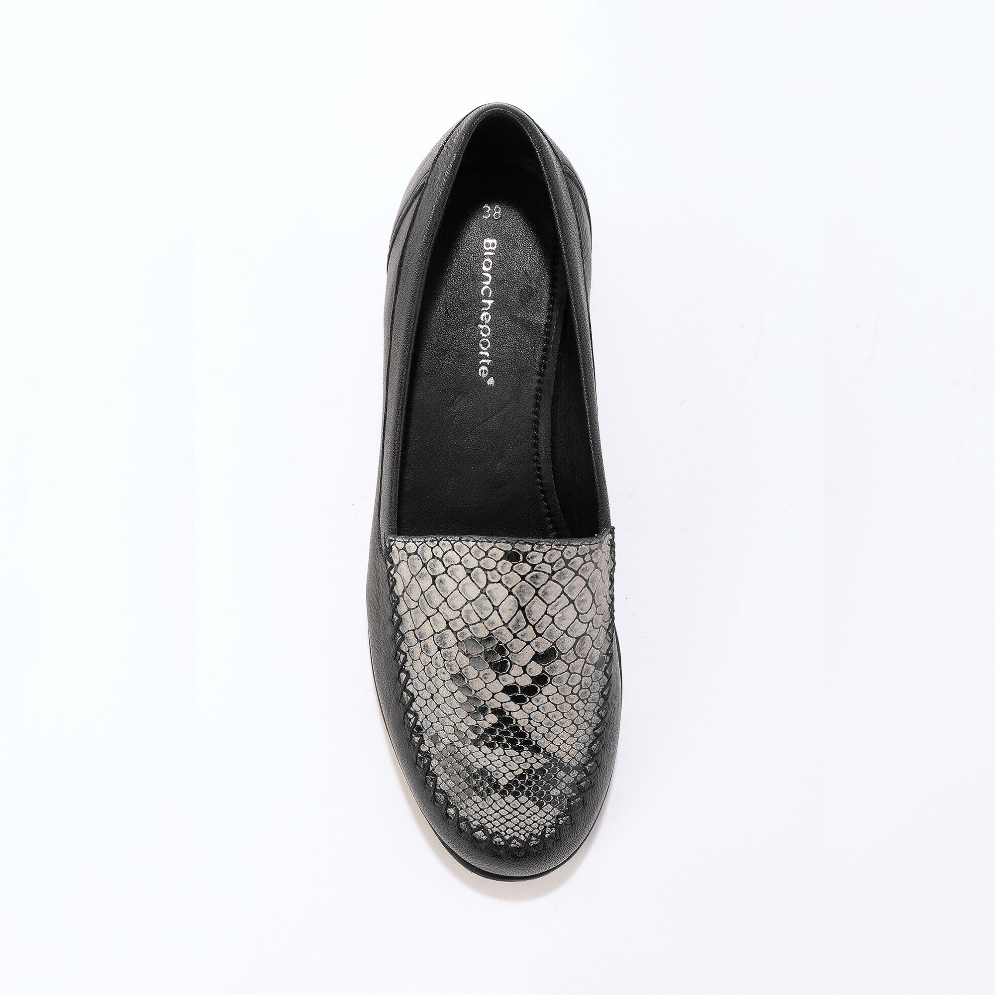 Mocassins largeur confort en cuir souple