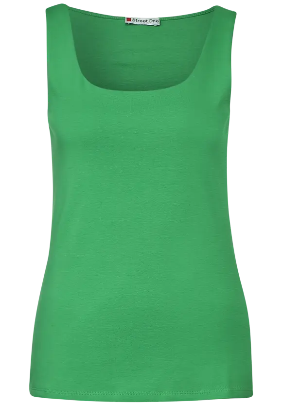 Street One Ärmelloses Shirt in Unifarbe
