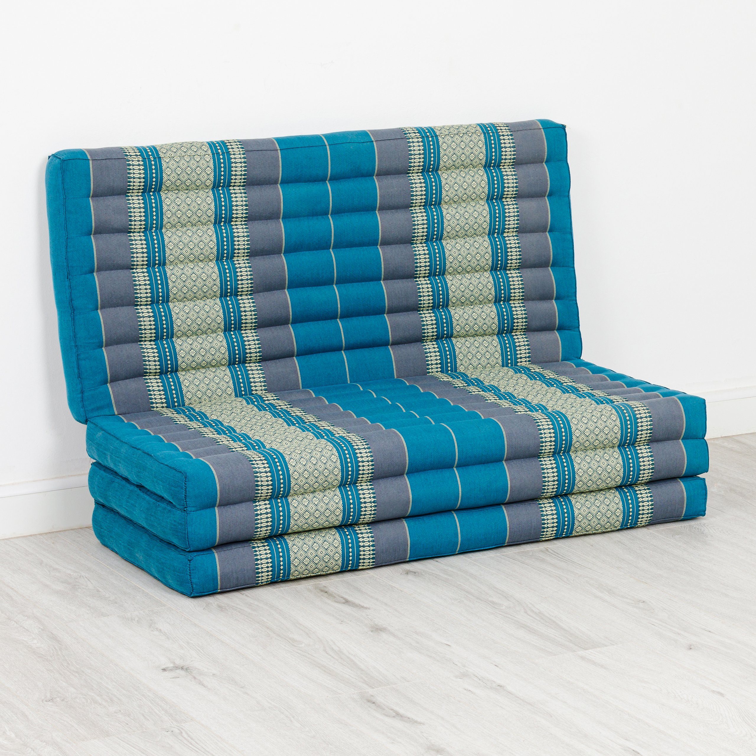 Klappmatratze Klappmatratze 110 cm (Classic) vegan und handgefertigt, 200x110x8cm, livasia, 8 cm hoch, Kapok
