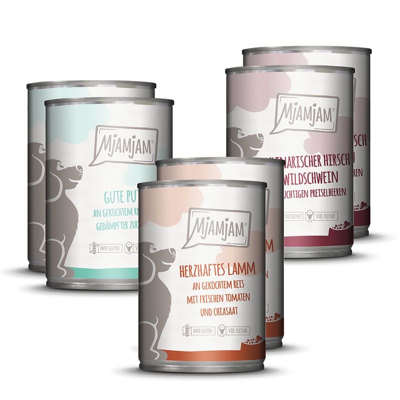 Sparpaket MjAMjAM Adult Hund 12 x 400 g