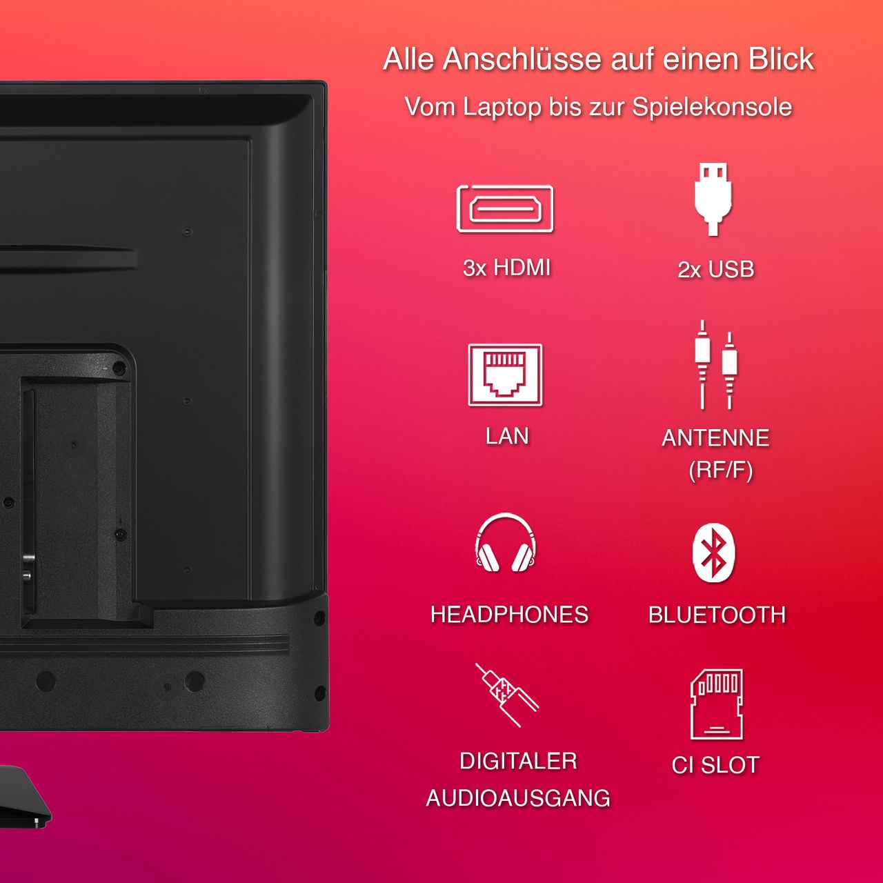 Telefunken TELEFUNKEN D55U750X2CWI Fernseher 55 Zoll Android Smart TV (4K UHD, HDR Dolby Vision, Dolby Atmos)
