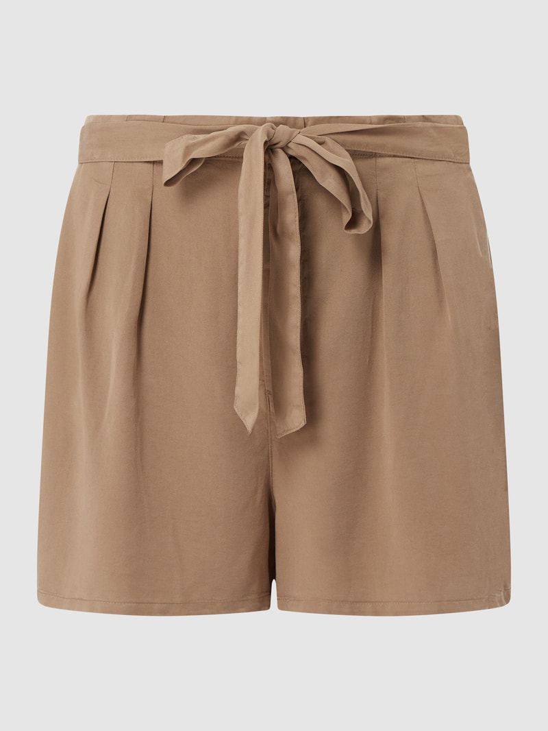 PLUS SIZE Shorts aus Lyocell Modell 'Mia' in olivgrün