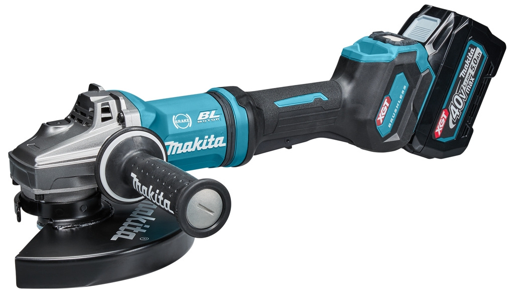 Meuleuse d'angle Makita GA038GT203 40 V max 5,0 Ah avec interrupteur de sécurité 230 mm