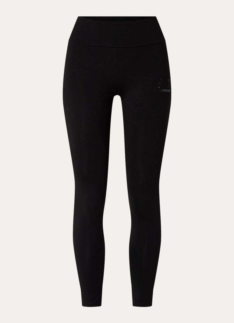Leggings skinny a vita alta con logo Emporio Armani
