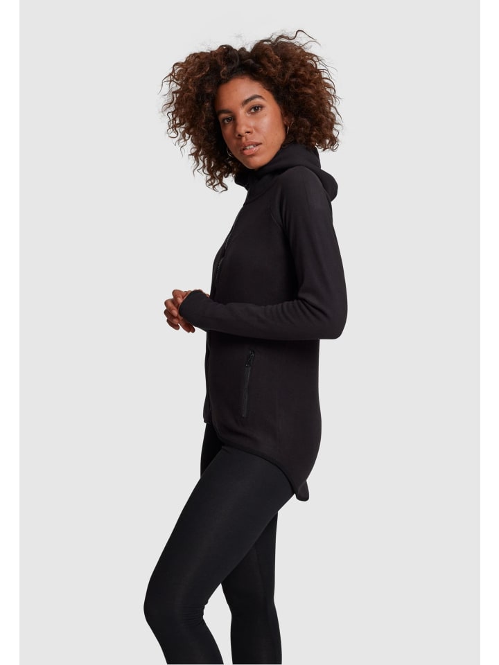 Urban Classics Urban Classics Zip-Kapuzenpullover in black günstig kaufen