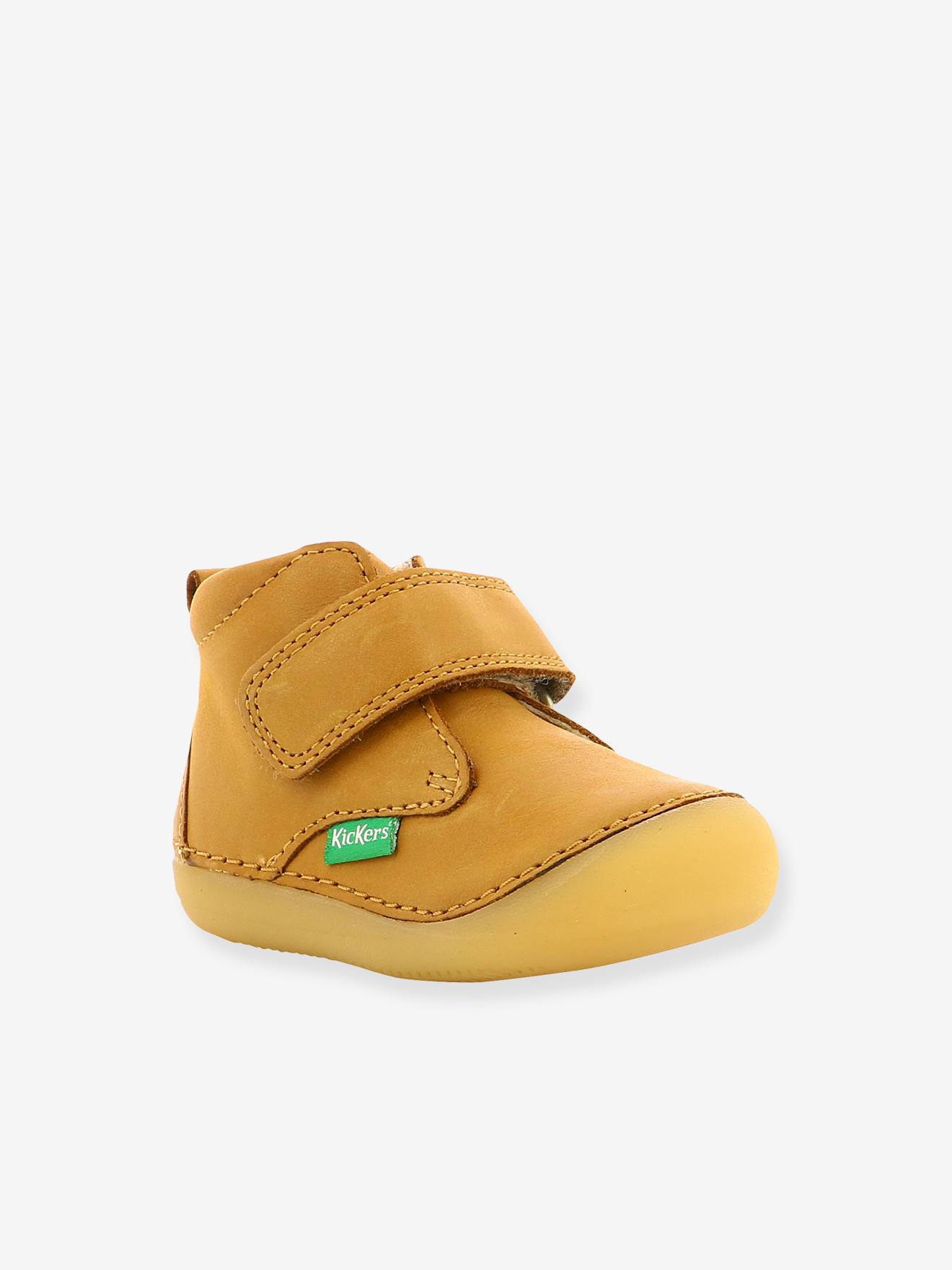 Bottillons cuir bébé garçon Sabio KICKERS® 1ers pas camel