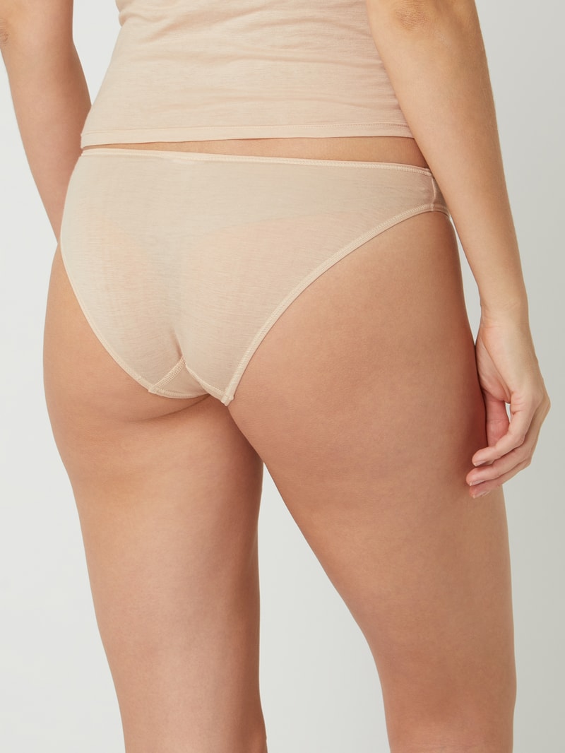 Slip aus merzerisierter Baumwolle Modell 'Ultralight' - schnell trocknend in beige