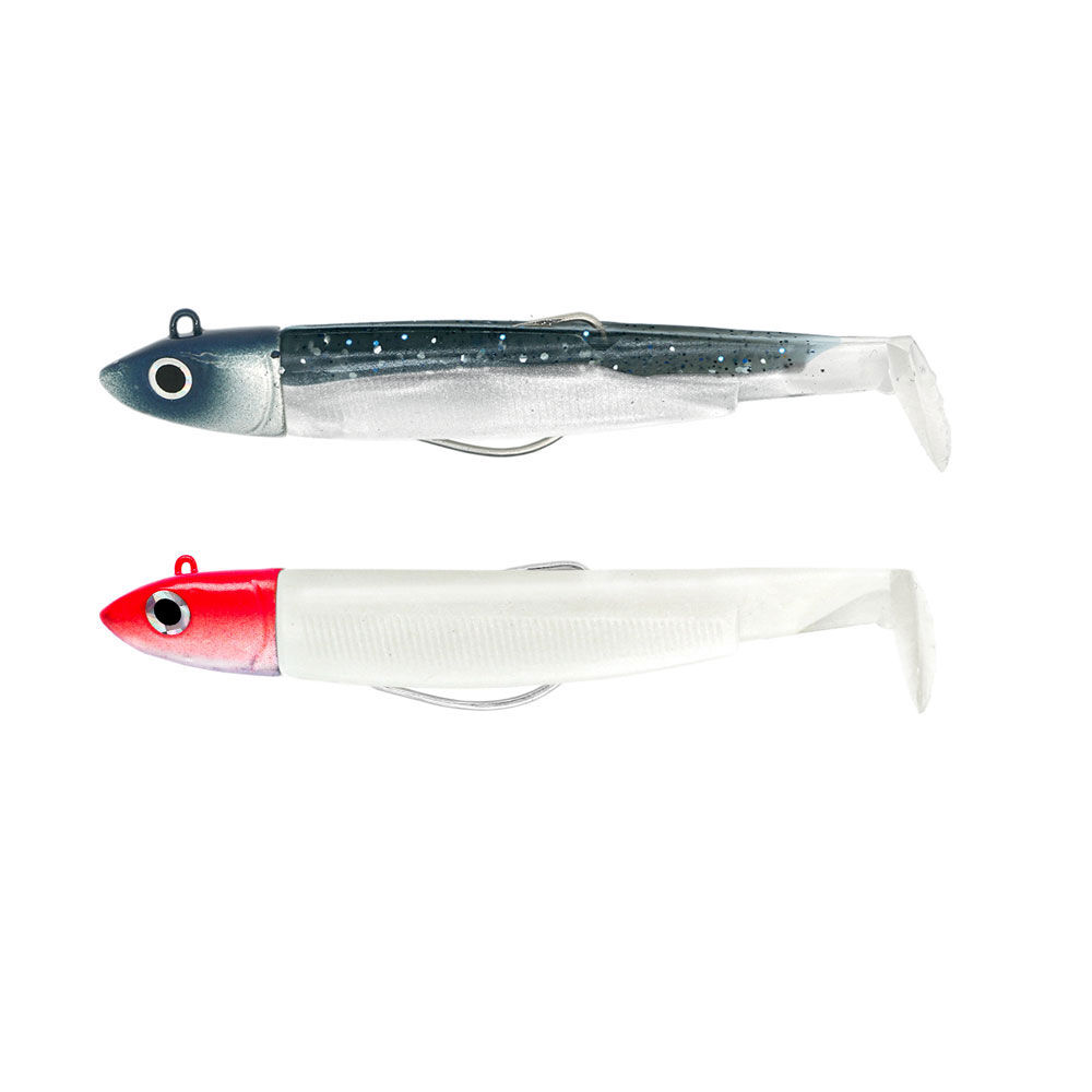 Leurre Souple Shad Fiiish Double Combo Black Minnow Off Shore 7cm, 6g + 3g