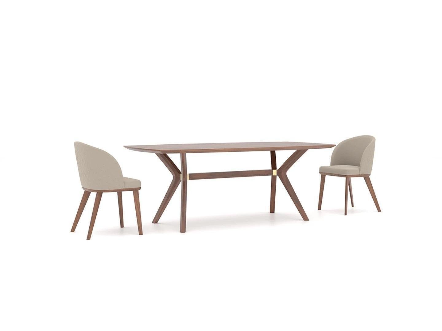 JVmoebel Essgruppe Esszimmer Essgruppe Esstisch 4x Stühle Luxus Einrichtung Modern, (5-tlg., 1x Esstisch + 4x Stühle), Made in Europa