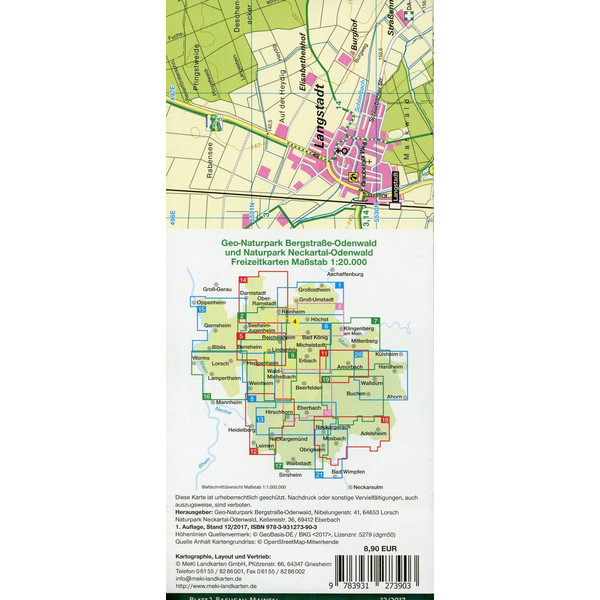 Bachgau-Maintal 1:20.000 - Wanderkarte