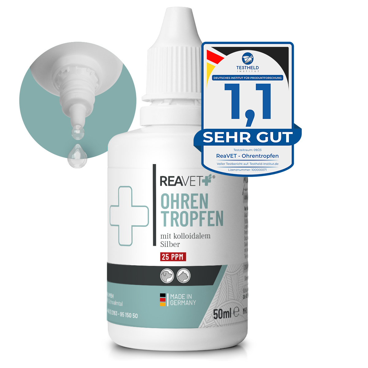 REAVET Augen- & Ohrenpflege REAVET Ohrentropfen 50ml