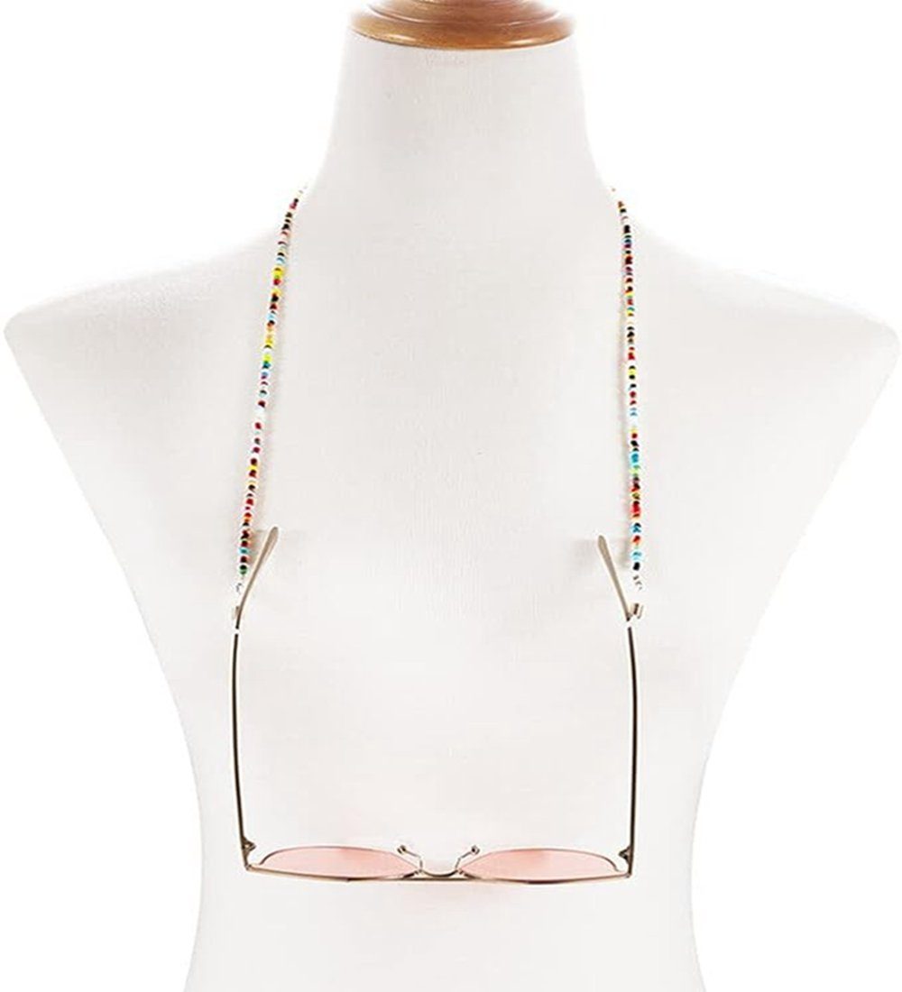 Ronner UG Brillenkette 2 Stück Brillenhalter Riemen Brillen Kette Halskette Kette Bunte