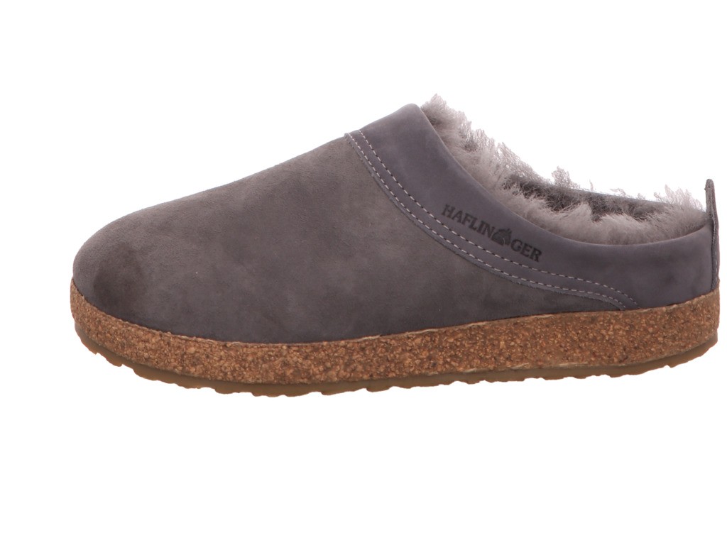 HAFLINGER Hausschuhe grau