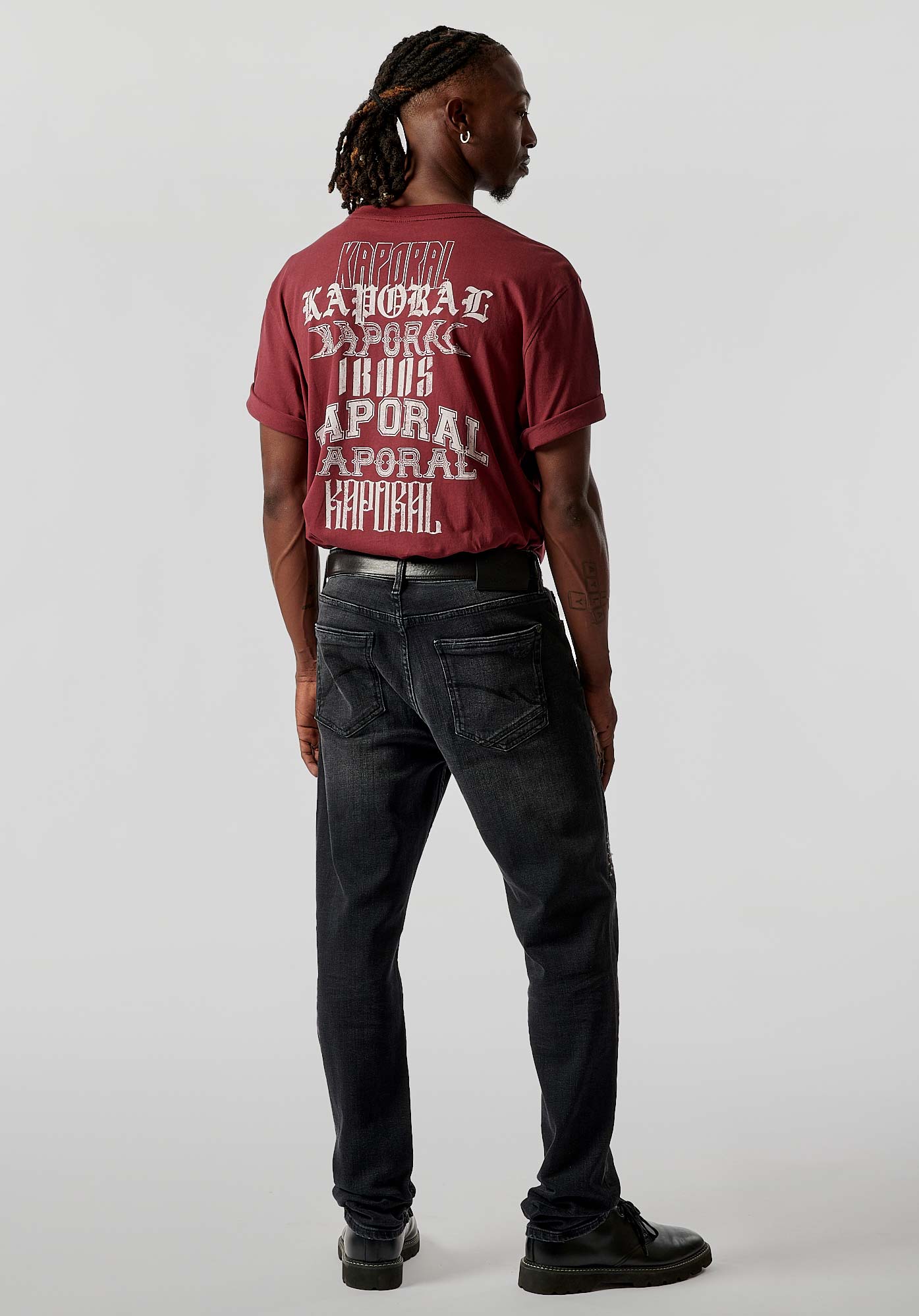 DARKO  Jean slim noir homme