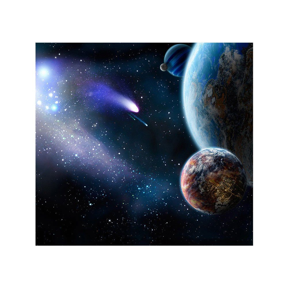 liwwing Fototapete Fototapete Erde Weltraum Planet Meteoriten Blau liwwing no. 232, Welt