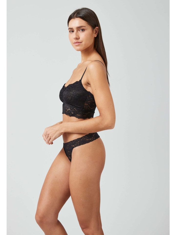 SNOCKS Tangas aus Spitze 3 Stück in Schwarz günstig kaufen