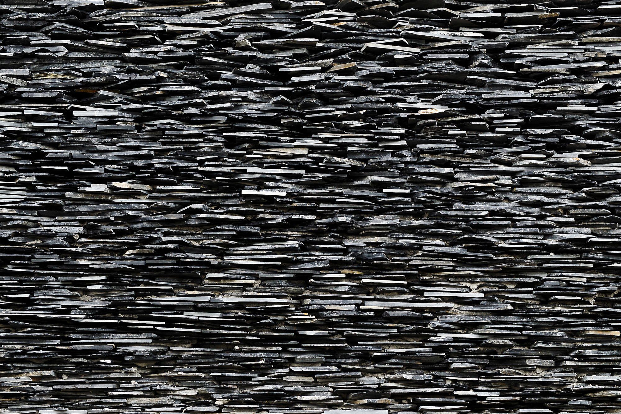 WandbilderXXL Fototapete Black-White Stones, glatt, Steinoptik, Vliestapete, hochwertiger Digitaldruck, in verschiedenen Größen