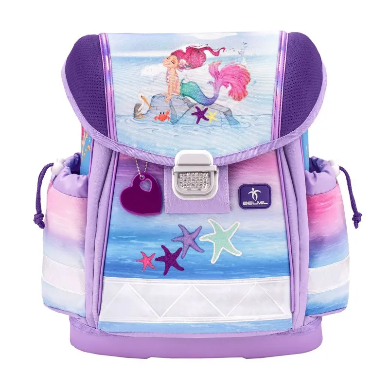 Belmil Classy ergonomisches Schulranzen-Set 4-teilig - Beautiful Mermaid