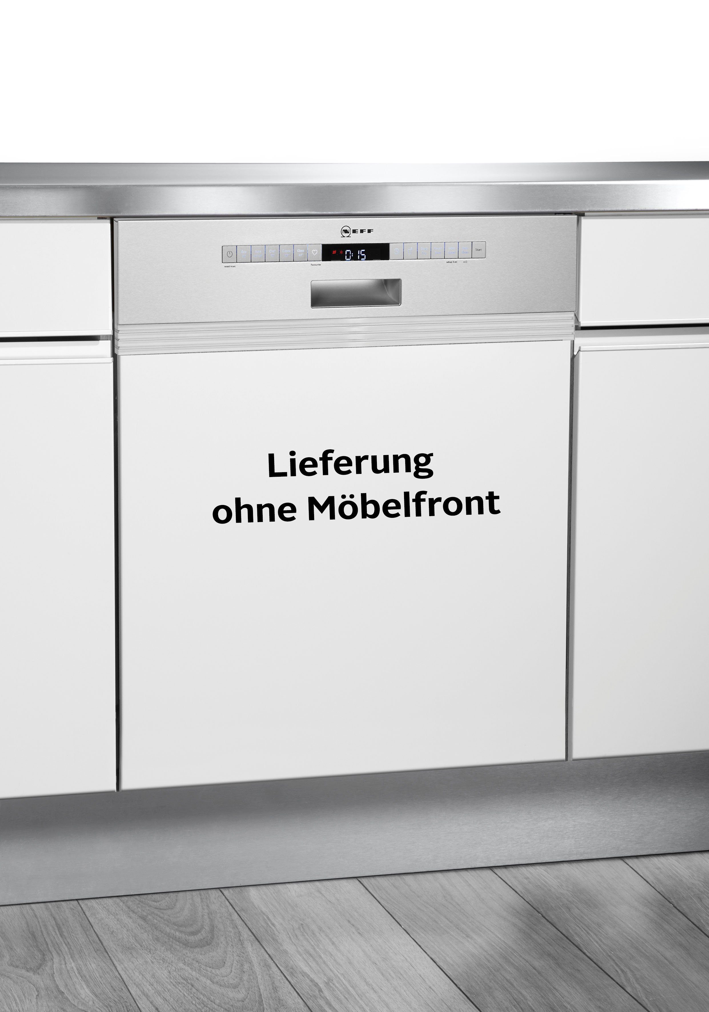 NEFF teilintegrierbarer Geschirrspüler, S145EAS05E, 13 Maßgedecke