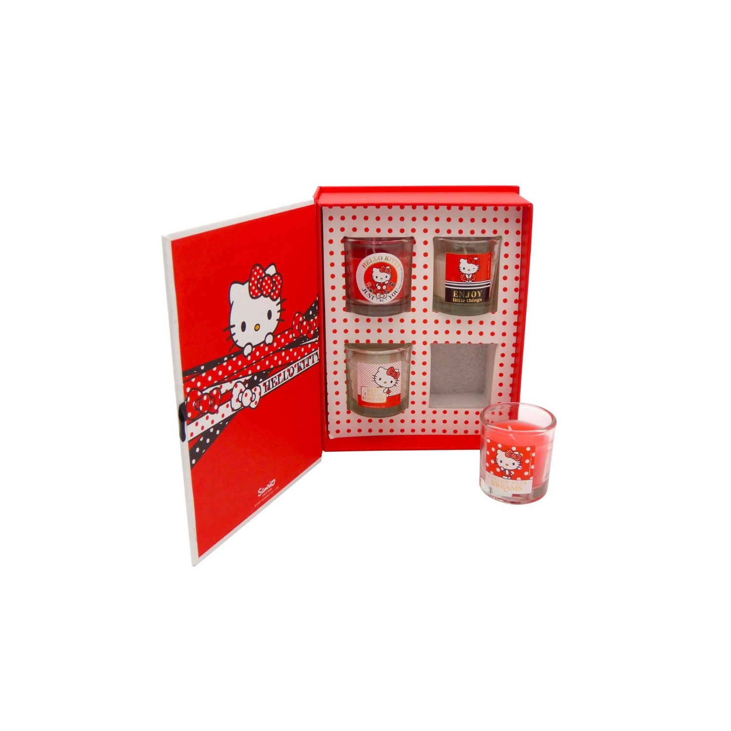 Take a Candle Hello Kitty - Sett med 4 duftlys, 30g