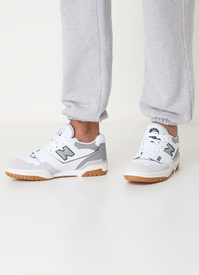Δερμάτινα αθλητικά παπούτσια New Balance 550 με σουέτ λεπτομέρειες