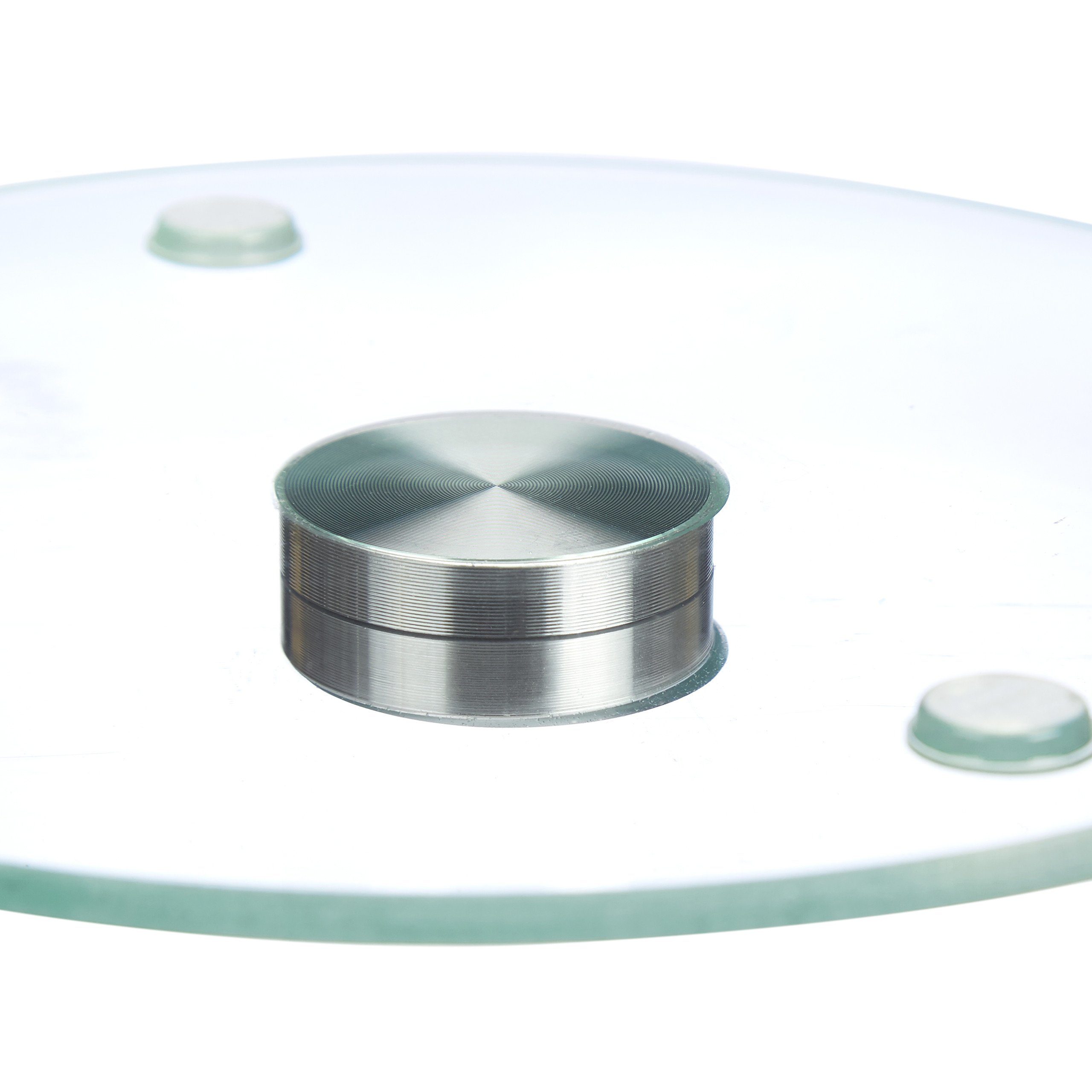 relaxdays Tortenplatte Drehbare Tortenplatte Glas, Glas