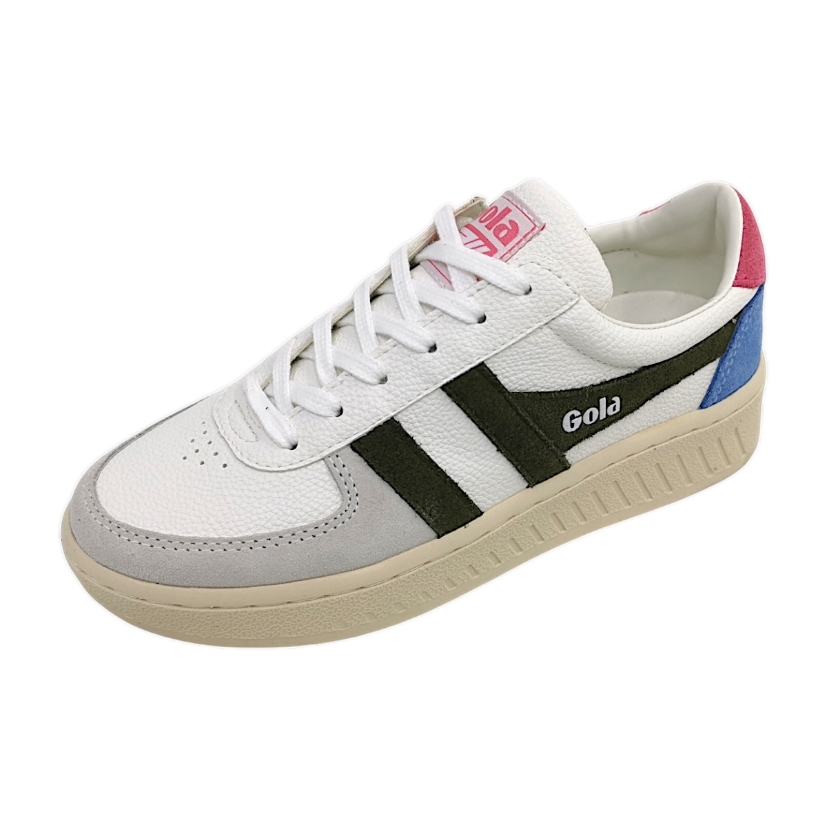 Gola Grandslam Trident CLA415AE Weiß White/Khaki/Pink