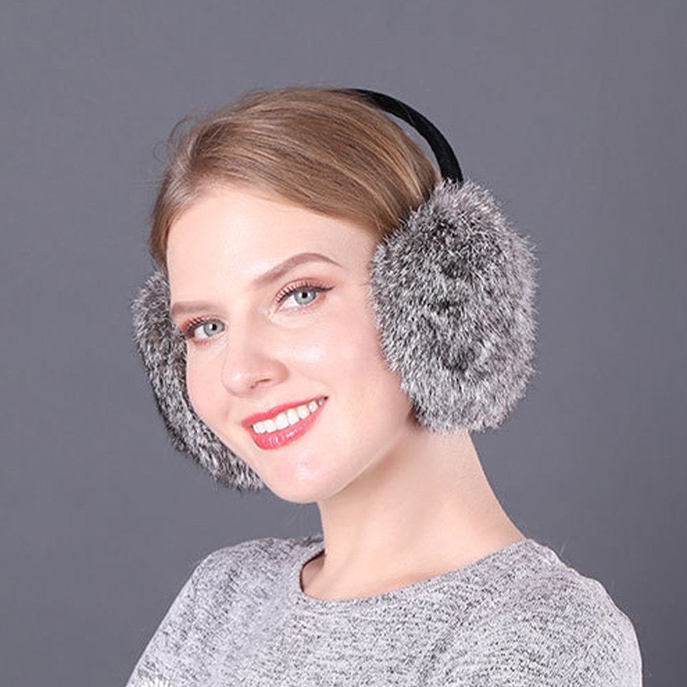 aikidio Ohrenwärmer Plüsch Ohrenwärmer Winter Earmuffs für Damen (1-St) (1-St) warme Kälteschutz Kalte Winterzubehör Outdoor Ohrenmuscheln