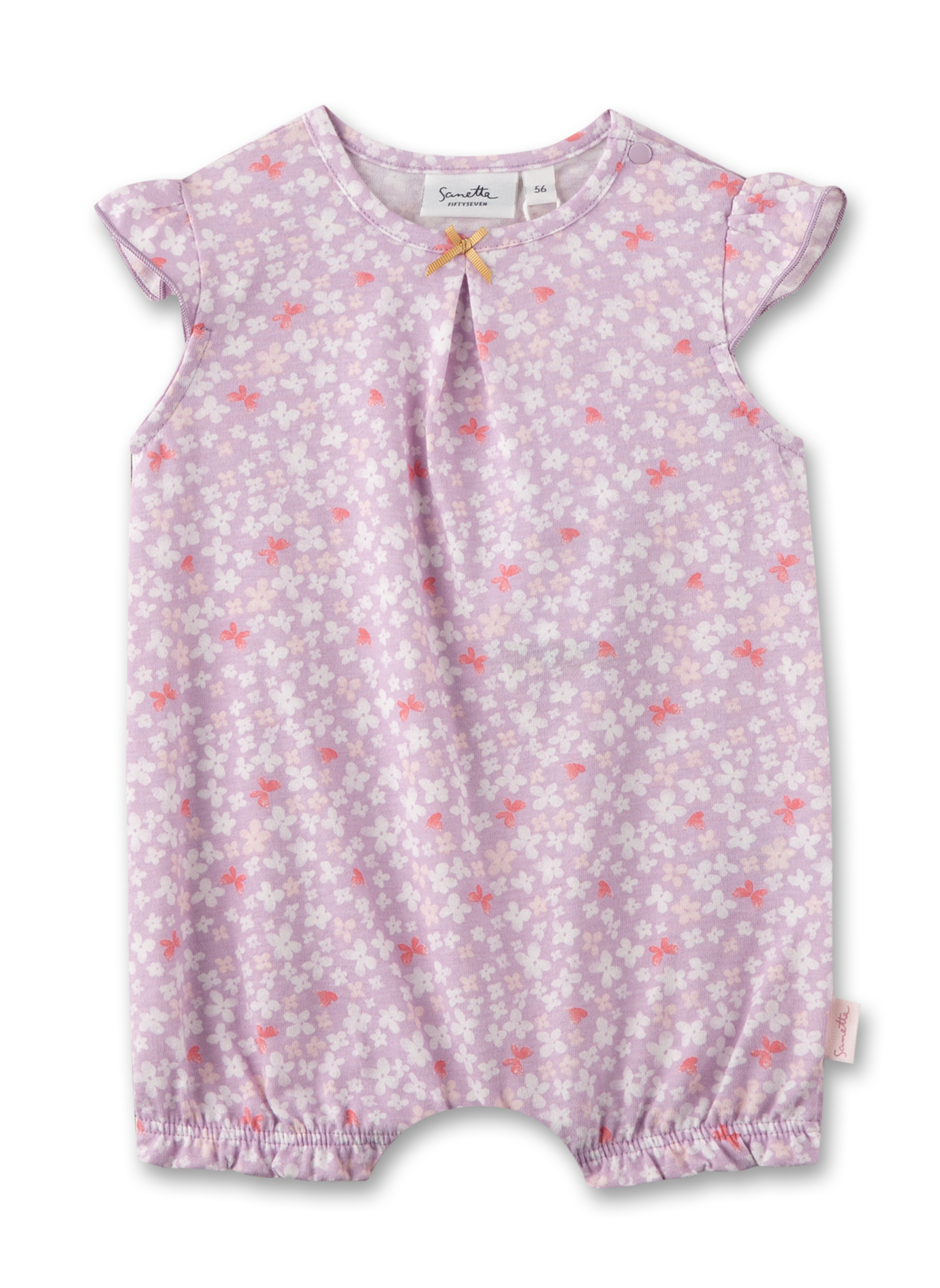 Mädchen-Overall kurz Lila