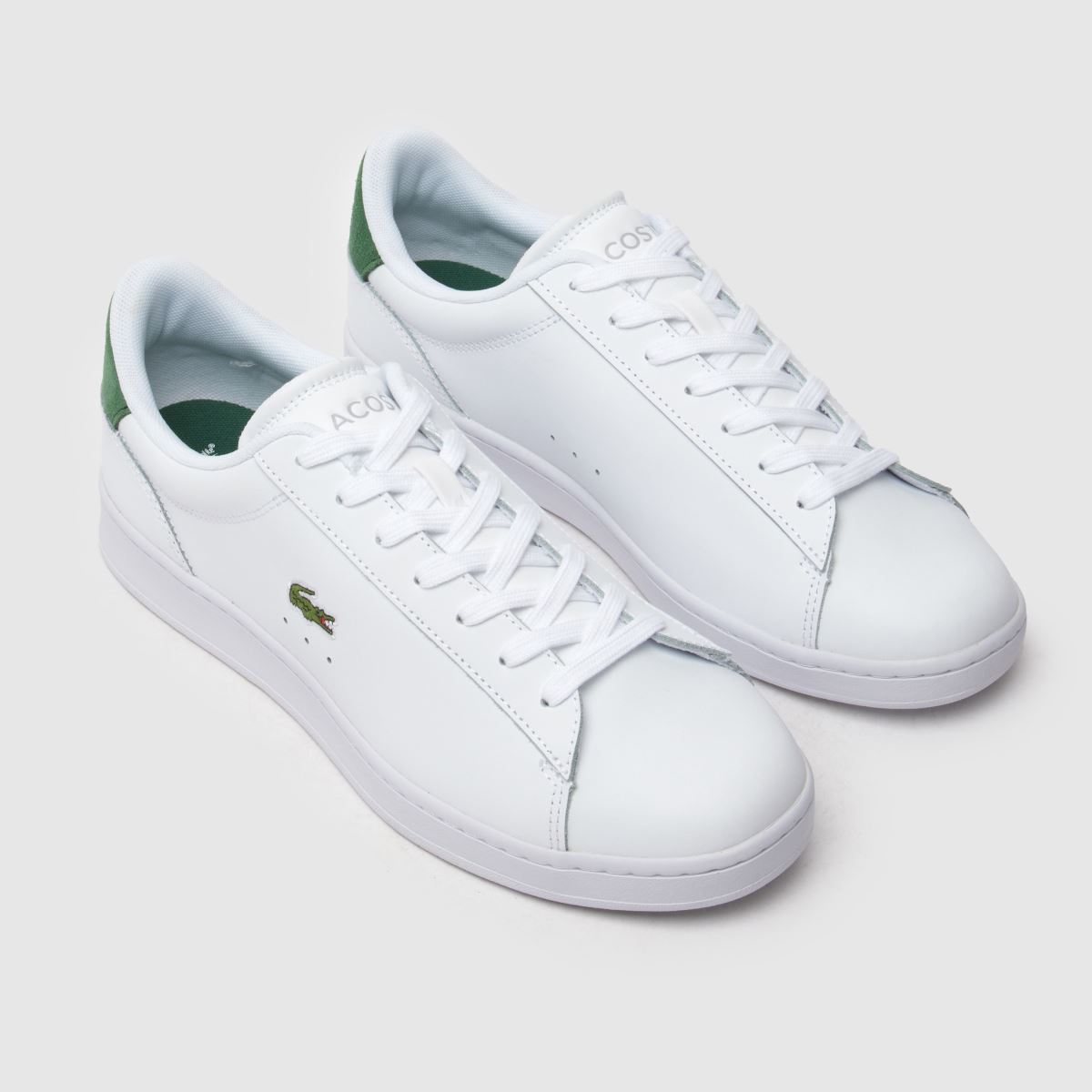 Lacoste – Carnaby – Vita och gröna träningsskor