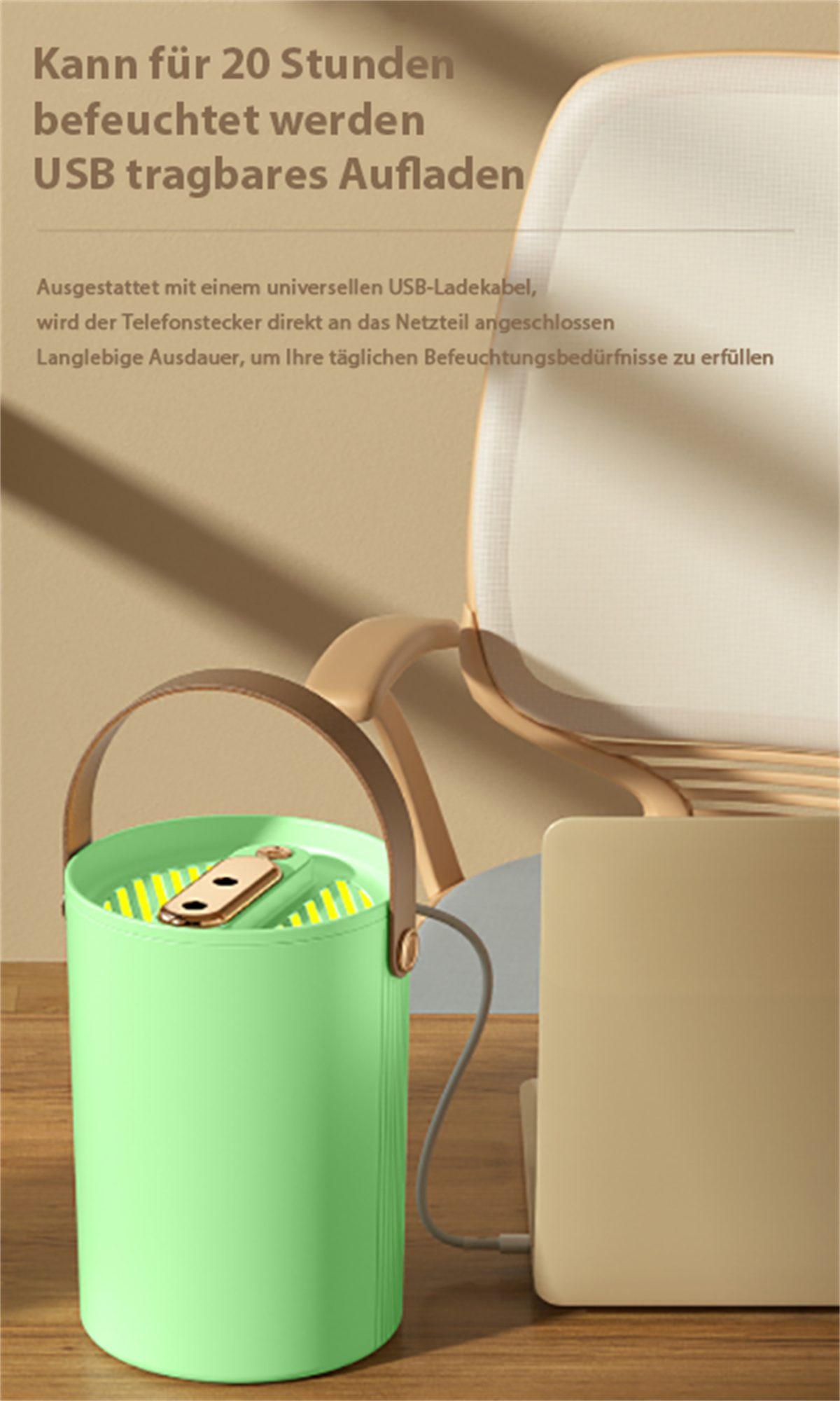 Die Sterne Luftbefeuchter Leiser USB-Luftbefeuchter mit großer Kapazität und Nachtlicht